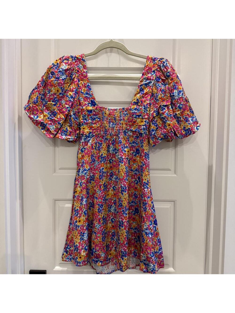 For Love & Lemons Sasha Mini Dress Dizzy Floral NWT - Picture 3 of 8